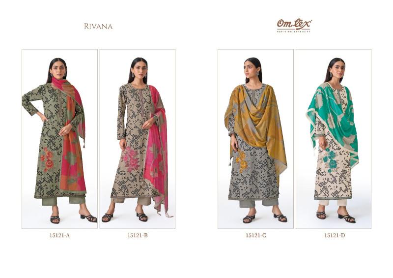 Omtex rivana cotton dress materials wholesale dealer in bharuch